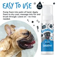 Bugalugs Faltenpflege Trockenshampoo für Hunde – No Rinse Wrinkle Shampoo – 200ml – sanfte Reinigung ohne Ausspülen