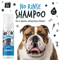 Bugalugs Faltenpflege Trockenshampoo für Hunde – No Rinse Wrinkle Shampoo – 200ml – sanfte Reinigung ohne Ausspülen