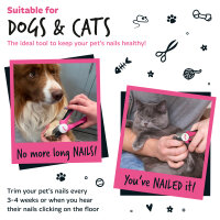 Bugalugs Haustier Profi Krallenschneider und Feile Hunde Katzen Kleintiere