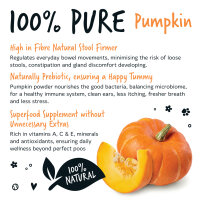 Bugalugs Kürbispulver-Nahrungsergänzungsmittel 100 % natürlich für Hunde