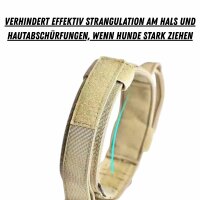 Verstellbares Camo-Tactical Hundehalsband mit Polsterung & Metallverschluss