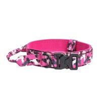 Verstellbares Camo-Tactical Hundehalsband mit Polsterung & Metallverschluss