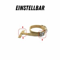 Verstellbares Camo-Tactical Hundehalsband mit Polsterung & Metallverschluss