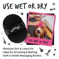 Bugalugs Bade- & Fellpflegebürste für Hunde...