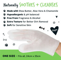 Bugalugs Reinigungshandschuhe für Hunde & Katzen Fellpflege Pfotenpflege 30 Stück