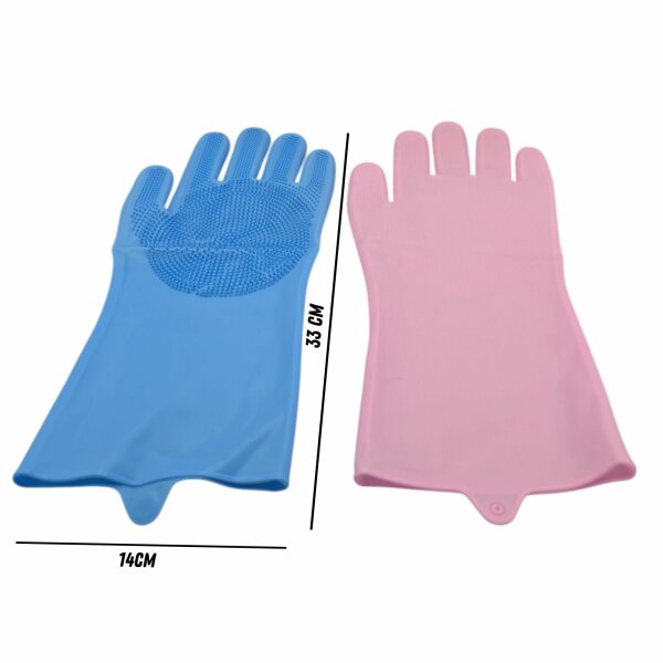 4 Animals Pflegehandsschuh für Hunde Katzen Fellpflegehandschuh Onesize mit Noppen