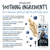 Bugalugs Blueberry Spa Shampoo für Hunde – Pflegendes Hundeshampoo mit Blaubeere & Hafer