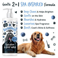 Bugalugs Blueberry Spa Shampoo für Hunde – Pflegendes Hundeshampoo mit Blaubeere & Hafer