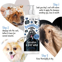 Bugalugs Blueberry Spa Shampoo für Hunde – Pflegendes Hundeshampoo mit Blaubeere & Hafer