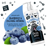 Bugalugs Blueberry Facial Wash für Hunde sanfte Gesichtsreinigung Blaubeer-Extrakt