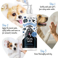 Bugalugs Blueberry Facial Wash für Hunde sanfte Gesichtsreinigung Blaubeer-Extrakt