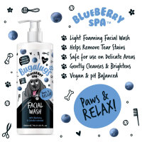 Bugalugs Blueberry Facial Wash für Hunde sanfte Gesichtsreinigung Blaubeer-Extrakt