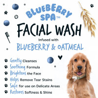 Bugalugs Blueberry Facial Wash für Hunde sanfte Gesichtsreinigung Blaubeer-Extrakt