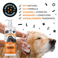 Bugalugs Probiotic Shampoo für Hunde – Pre-, Pro- & Postbiotische Pflege für Haut & Fell
