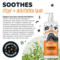 Bugalugs Probiotic Shampoo für Hunde – Pre-, Pro- & Postbiotische Pflege für Haut & Fell