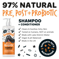 Bugalugs Probiotic Shampoo für Hunde – Pre-, Pro- & Postbiotische Pflege für Haut & Fell
