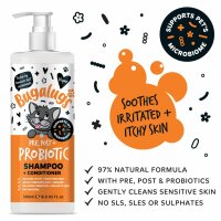 Bugalugs Probiotic Shampoo für Katzen – Pre-, Pro- & Postbiotische Pflege für Haut & Fell