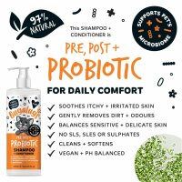 Bugalugs Probiotic Shampoo für Katzen – Pre-, Pro- & Postbiotische Pflege für Haut & Fell