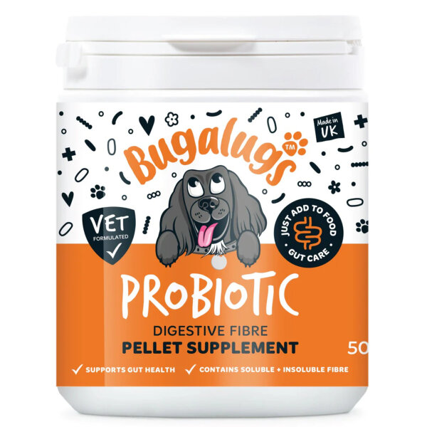 Bugalugs Probiotic Pellets für Hunde – Gesunde Verdauung & Darmflora 500g