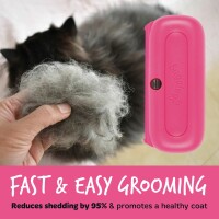 Bugalugs Unterfellbürste für Hunde & Katzen – Deshedding Bürste zur Fellpflege