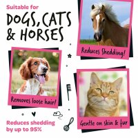 Bugalugs Unterfellbürste für Hunde & Katzen – Deshedding Bürste zur Fellpflege