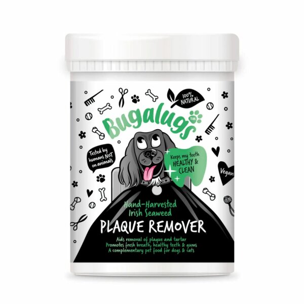 Bugalugs Plaque Remover 200 g für Hunde & Katzen – Natürliche Zahnpflege mit Meeresalgen
