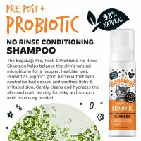Bugalugs Probiotisches Trockenshampoo für Katzen 200 ml – Reinigung ohne Ausspülen