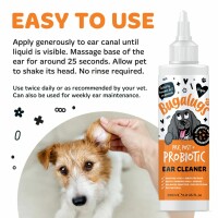 Bugalugs Ohrenpflege Tropfen für Hunde & Katzen 200 ml – Sanfte Reinigung & Pflege der Ohren