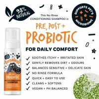 Bugalugs Probiotisches No-Rinse Hundeshampoo 200 ml...