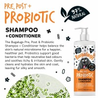Bugalugs Probiotisches Hundeshampoo 250 ml – Pflegendes Shampoo für Fell & Haut