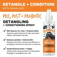 Bugalugs Entfilzungs- & Fellspray für Hunde 200 ml – Pflegendes Detangling Spray gegen Knoten
