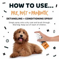 Bugalugs Entfilzungs- & Fellspray für Hunde 200 ml – Pflegendes Detangling Spray gegen Knoten
