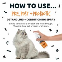 Bugalugs Entfilzungs- & Fellspray für Katzen 200 ml – Pflegendes Detangling Spray gegen Knoten