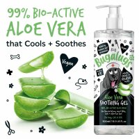 Bugalugs Aloe Vera Pflegegel für Hunde & Katzen 500 ml – Beruhigendes Hautpflege Gel
