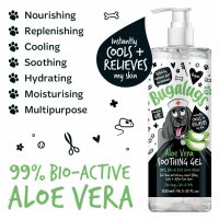 Bugalugs Aloe Vera Pflegegel für Hunde & Katzen 500 ml – Beruhigendes Hautpflege Gel
