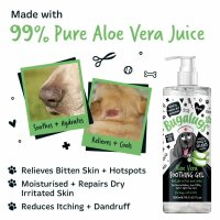 Bugalugs Aloe Vera Pflegegel für Hunde & Katzen 500 ml – Beruhigendes Hautpflege Gel