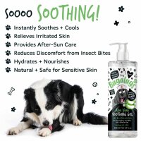 Bugalugs Aloe Vera Pflegegel für Hunde & Katzen 500 ml – Beruhigendes Hautpflege Gel