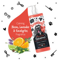 Bugalugs Floh- und Zeckenshampoo - 500ml mit Pumpdosierer...