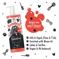 Bugalugs Floh- und Zeckenshampoo - 500ml mit Pumpdosierer...