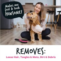 Bugalugs Hunde und Katzen Bürste 2-seitig Fellpflege Fellkamm