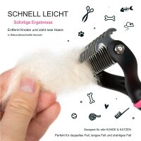 Bugalugs Hunde Katzen Knotenbürste Entfilzungsrechen gegen Knoten