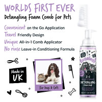 Bugalugs 2 in 1 Entwirrungs- und Pflegeschaumkamm Fellpflege 150ml