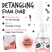 Bugalugs 2 in 1 Entwirrungs- und Pflegeschaumkamm Fellpflege 150ml