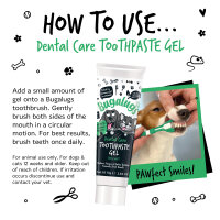 Bugalugs Dental Care Zahnpasta Gel 75g – Frischer Minzgeschmack für Hunde und Katzen