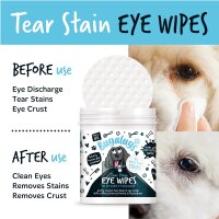 Bugalugs Augenreinigungstücher für Hunde – Tear Stain Remover