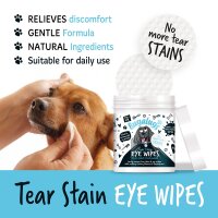 Bugalugs Augenreinigungstücher für Hunde – Tear Stain Remover