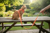 Verstellbares Hunde-Geschirr-Set aus atmungsaktivem Mesh mit Leine (4 Größen)