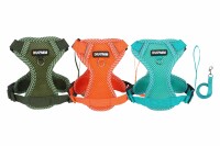 Verstellbares Hunde-Geschirr-Set aus atmungsaktivem Mesh mit Leine (4 Größen)