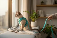 Verstellbares Hunde-Geschirr-Set aus atmungsaktivem Mesh mit Leine (4 Größen)