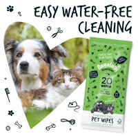 Bugalugs Biologisch Abbaubare Haustier Feuchttücher – Plastikfrei & Parfümfrei